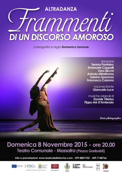 Spettacolo di teatro danza "Frammenti di un discorso amoroso"