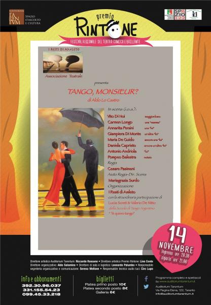 Tango Monsieur ?