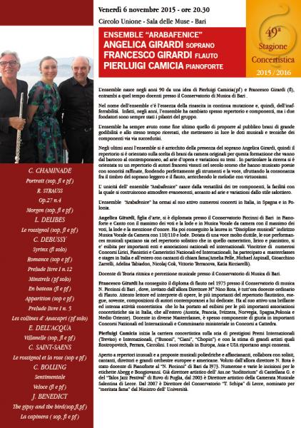 Ente Morale " IL CORETTO "  II  EVENTO STAGIONE CONCERTISTICA