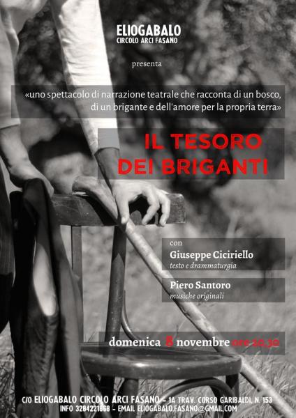 IL TESORO DEI BRIGANTI di e con Giuseppe Ciciriello