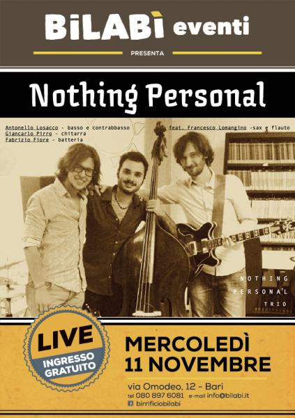 Bilabì Eventi - NOTHING PERSONAL
