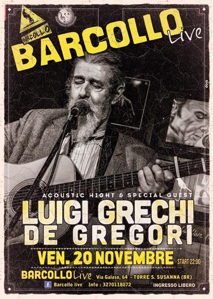 Luigi Grechi de Gregori in concerto