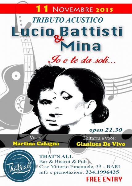 Tributo in Acustico a Mina & Lucio Battisti