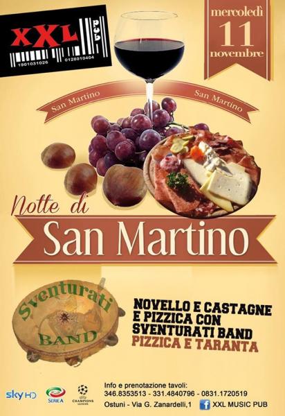 Festa di San Martino #novello Pizzica e Castagne#sventurati Band Live#xxl Music Pub