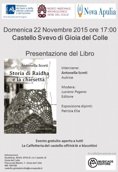 Presentazione del Libro "Storia di Raidha e la chiesetta"