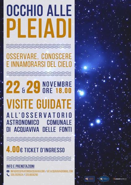 22 Novembre - Occhio alle Pleiadi