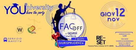 Giov 12 Novembre *YOUniversity 2° FAC-off - Giurisprudenza*Reset Club*List