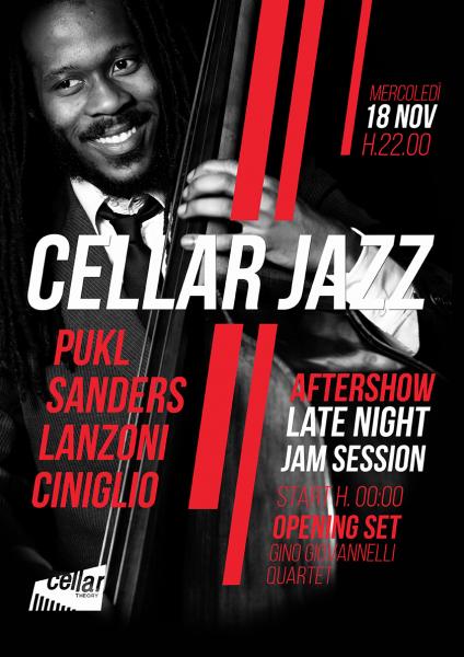 Pukl - Sanders - Lanzoni - Ciniglio live at CellarTheory - Opening act  Gino Giovannelli Quartet