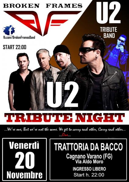 U2 Tribute Night - Broken Frames u2 Tribute Band