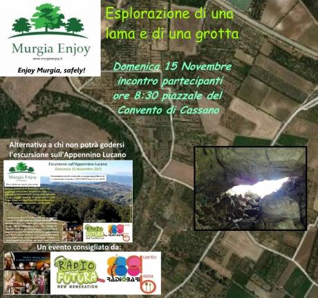 Esplorazione di una lama e di una grotta