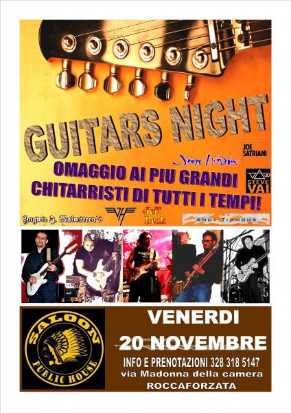 THE GUITAR NIGHT tributo ai piu grandi chitarristi