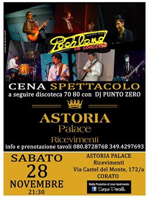 CENA SPETTACOLO CON I POOHLAND tribute band POOH