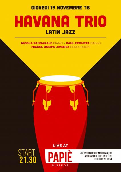 Havana Trio al Papiè Bistrot