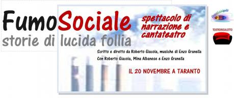 FUMOSOCIALE: storie di lucida follia (teatro in salotto)