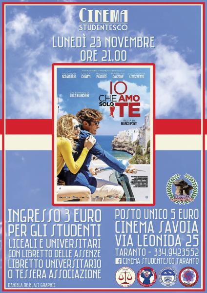 "Io che amo solo te" in rassegna al Cinema Savoia