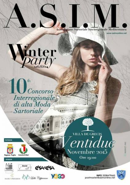 Winter Party - Villa De Grecis - 10° Concorso di Alta Moda Sartoriale ASIM
