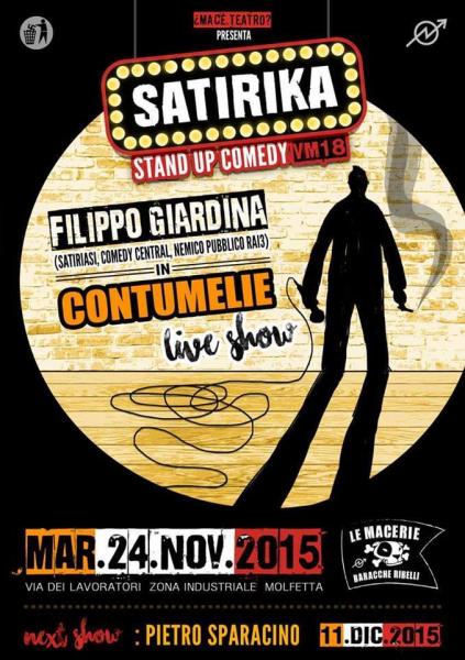Satirika - Contumelie di e con Filippo Giardina