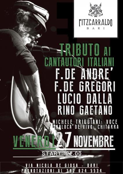 Tributo in Acustico a Francesco de Gregori Fabrizio de Andre'-lucio Dalla e Rino Gaetano