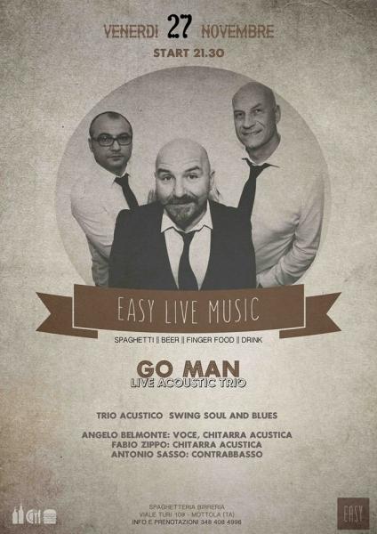 Swing Soul and Blues - Go Man trio acoustic session