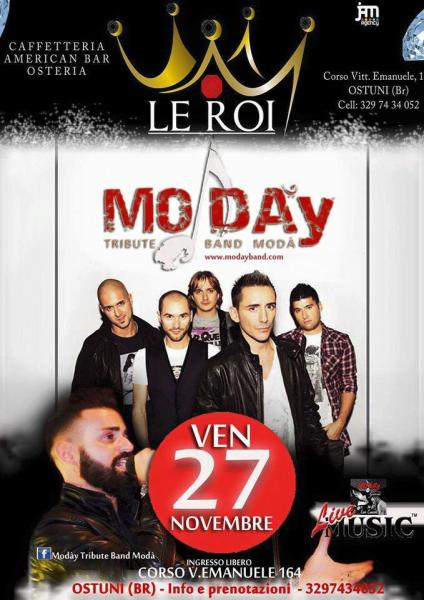 MODA'Y Tribute Band Modà-live Le Roi  Tour 2015