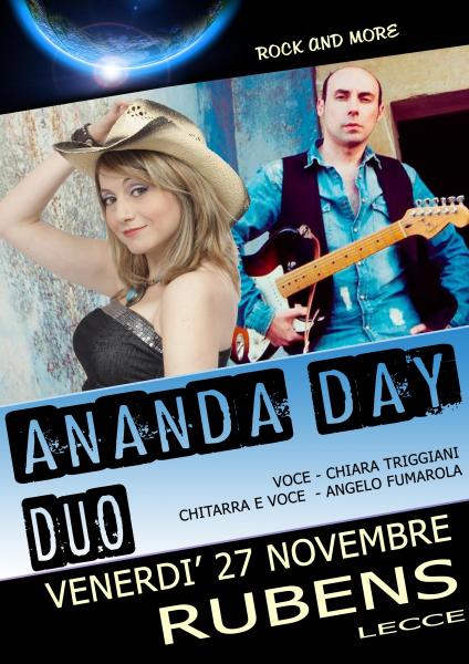Ananda Day duo at Rubens - lecce