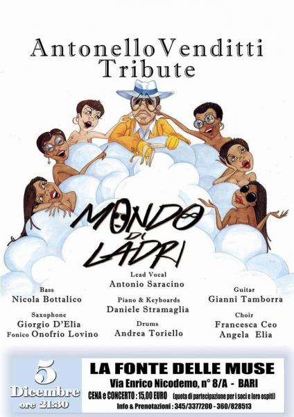ANTONELLO VENDITTI tribute "Momndo di Ladri" C. Band alla FONTE DELLE MUSE