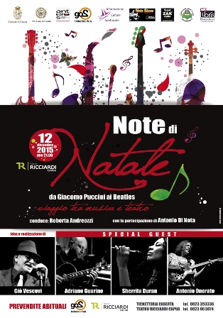 NOTE DI NATALE -  SoulJazzGospelBluesSwingLyricTheatre (da Giacomo Puccini ai Beatles)