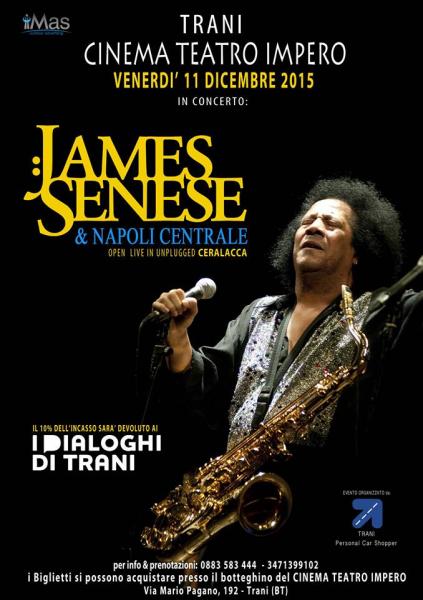 James Senese e Napoli Centrale per "I Dialoghi di Trani"