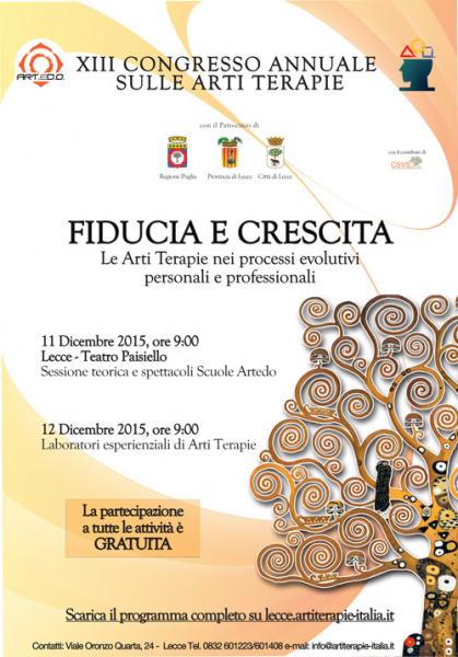 XIII Congresso Annuale sulle Arti Terapie