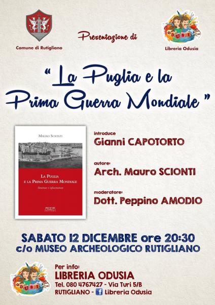 Presentazione di "La Puglia e la Prima Guerra Mondiale" di Mauro Scionti
