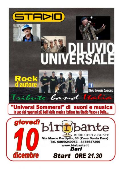 "DILUVIO UNIVERSALE CoverBand STADIO"