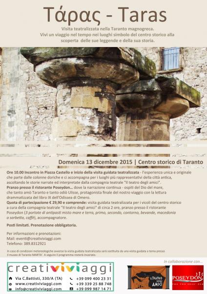 Τάρας - Taras Visita teatralizzata nella Taranto magnogreca
