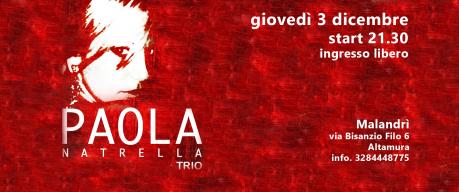 PAOLA NATRELLA TRIO in concert