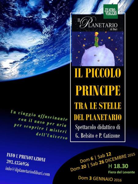 Programmazione Settimanale - Piccolo Principe tra le Stelle