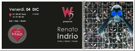 W|5 ? presenta Renato INDRIO @ #casaMAD | Venerdì 4 dicembre