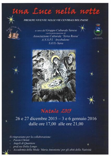 "Una Luce Luce Nella Notte" Presepe Vivente
