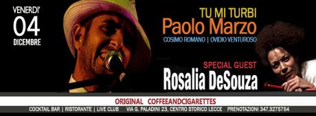 Paolo Marzo e Rosalia De Souza sul palco dell’ORIGINAL coffeeandcigarettes.