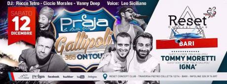 Lun 07.12 PRAJA ON TOUR - Reset Club - Bari