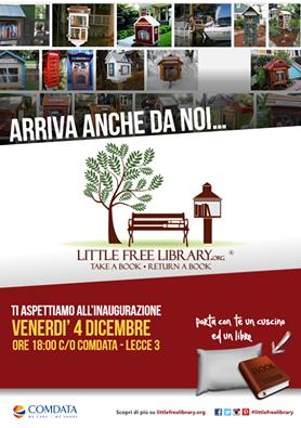Inaugurazione Little free Library a Comdata