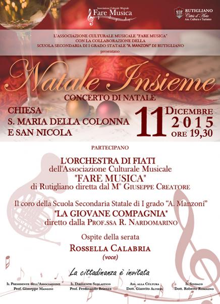 "NATALE INSIEME" Concerto di Natale