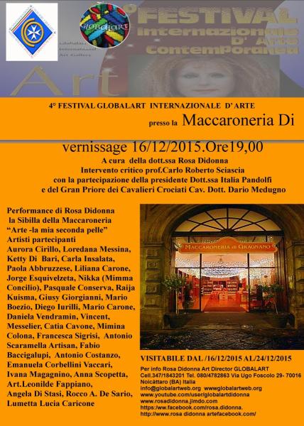 lV Festival: ”GLOBALART INTERNAZIONALE D'ARTE