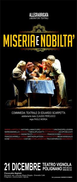 MISERIA E NOBILTA' commedia teatrale