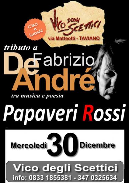 Tributo a Fabrizio de Andre' - Papaveri Rossi