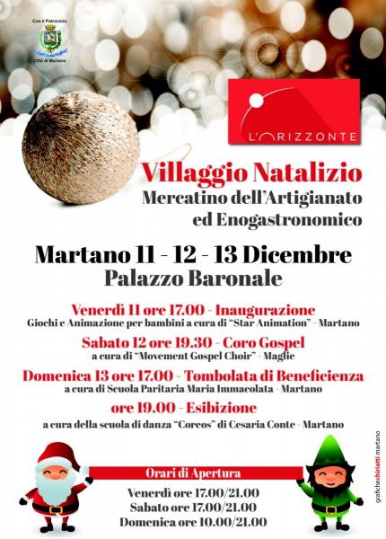 A Martano tre giorni con il Villaggio Natalizio!