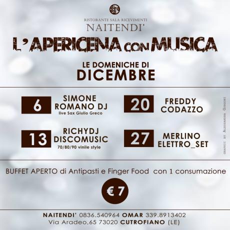 L'Apericena con Musica del Naitendi