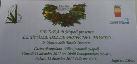 “Le Tavole delle Feste nel Mondo” - Mostra di Arte e Cultura