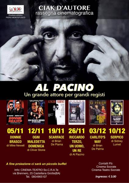 CIAK D'AUTORE - le mini rassegne dedicati ai grandi nomi della storia del cinema