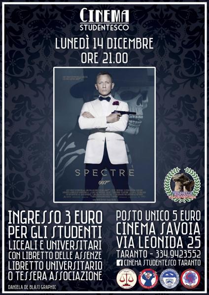 "007 - Spectre" in rassegna al Cinema Savoia
