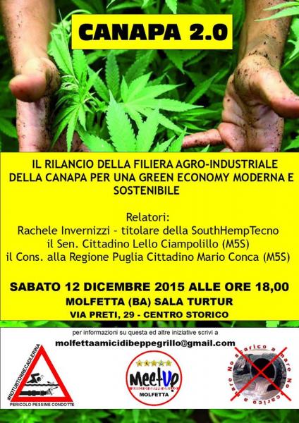 CANAPA 2.0 Il rilancio della filiera agro-industriale della canapa per una green economy moderna e sostenibile