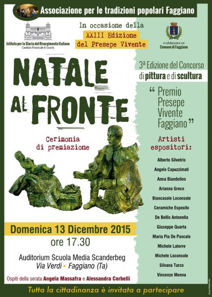 Concorso di Pittura e Scultura - Premio Presepe Vivente - Natale al Fronte